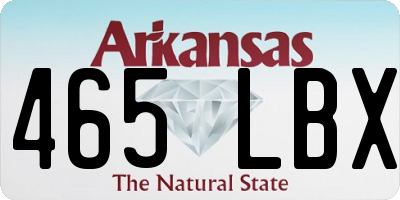 AR license plate 465LBX