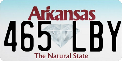 AR license plate 465LBY