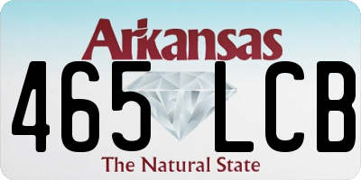 AR license plate 465LCB