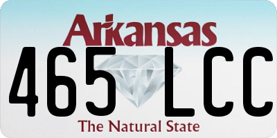 AR license plate 465LCC