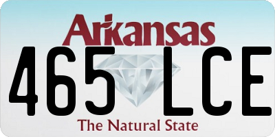 AR license plate 465LCE