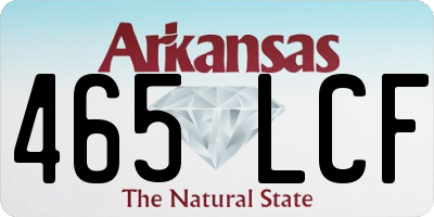 AR license plate 465LCF