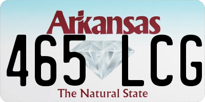AR license plate 465LCG