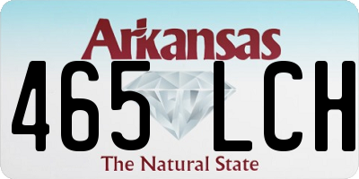 AR license plate 465LCH