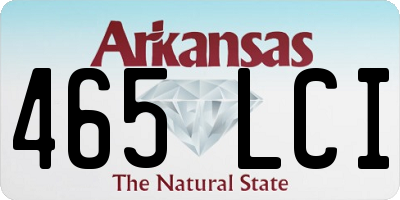AR license plate 465LCI