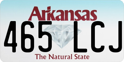 AR license plate 465LCJ