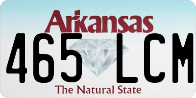 AR license plate 465LCM