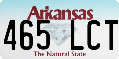 AR license plate 465LCT