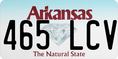 AR license plate 465LCV