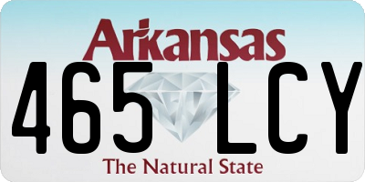 AR license plate 465LCY
