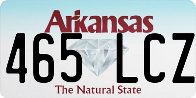 AR license plate 465LCZ