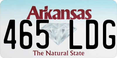 AR license plate 465LDG