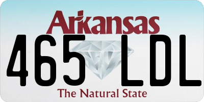 AR license plate 465LDL