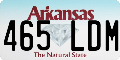 AR license plate 465LDM