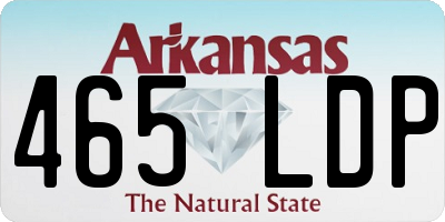 AR license plate 465LDP