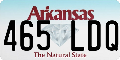 AR license plate 465LDQ