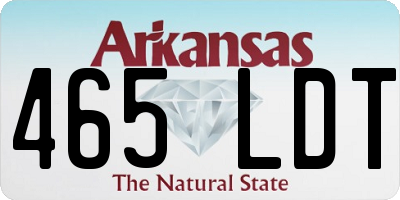 AR license plate 465LDT