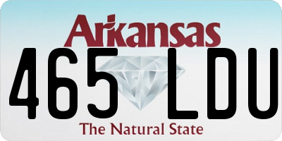 AR license plate 465LDU