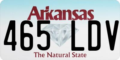 AR license plate 465LDV