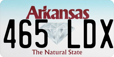 AR license plate 465LDX