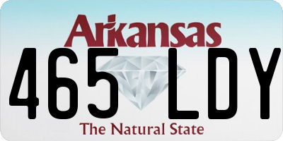 AR license plate 465LDY