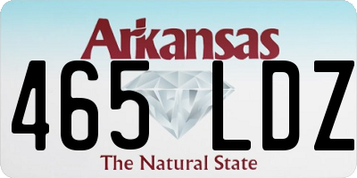 AR license plate 465LDZ