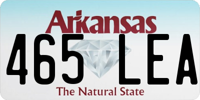 AR license plate 465LEA