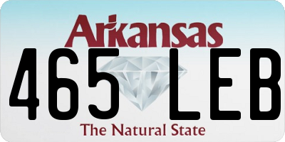 AR license plate 465LEB