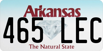 AR license plate 465LEC