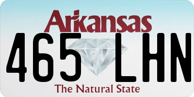 AR license plate 465LHN