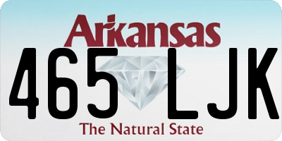 AR license plate 465LJK
