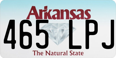 AR license plate 465LPJ
