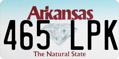 AR license plate 465LPK