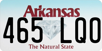 AR license plate 465LQO