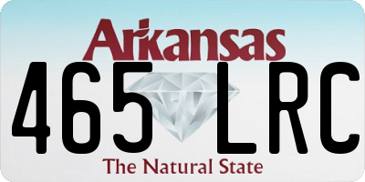 AR license plate 465LRC