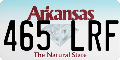 AR license plate 465LRF