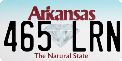 AR license plate 465LRN
