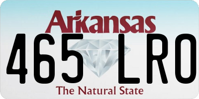 AR license plate 465LRO