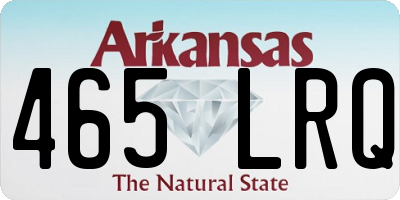 AR license plate 465LRQ
