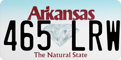 AR license plate 465LRW