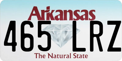 AR license plate 465LRZ