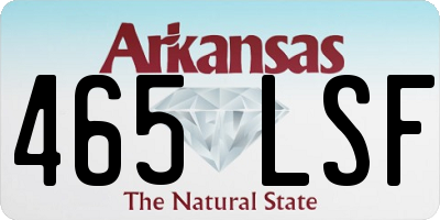 AR license plate 465LSF