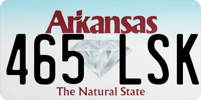 AR license plate 465LSK