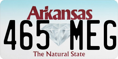 AR license plate 465MEG