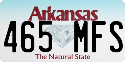 AR license plate 465MFS