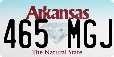 AR license plate 465MGJ