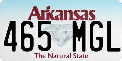 AR license plate 465MGL