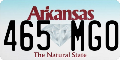 AR license plate 465MGO