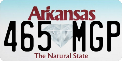 AR license plate 465MGP