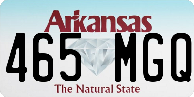 AR license plate 465MGQ